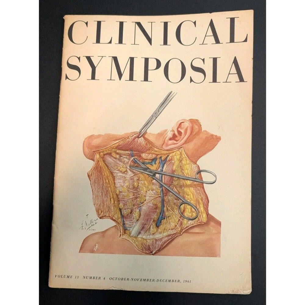 1961 CIBA Clinical Symposia Vol 13 No 4 Netter Ear Surgery + Serpasil Ad